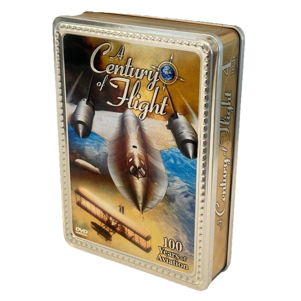 A Century of Flight 100 Years of Aviation 4 DVD Collector Tin Set With Bonus DVD
